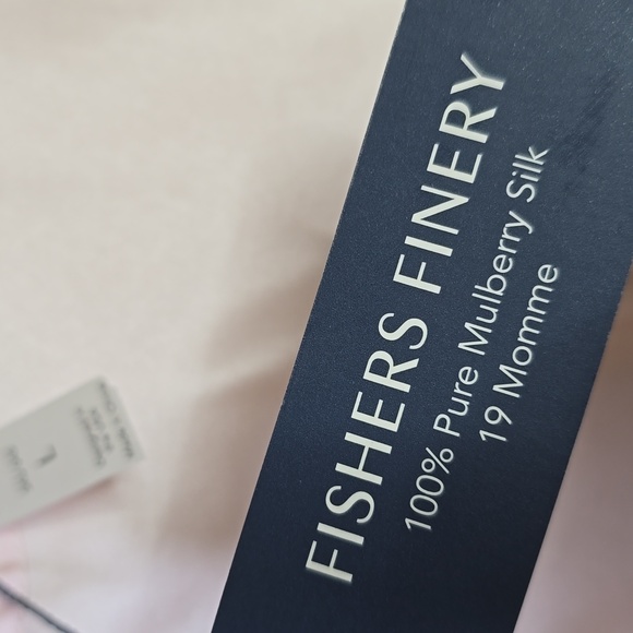 Fishers Finery 100% Pure Mulberry Silk Light Pink Satin Camisole Top Size Large - Picture 8 of 10